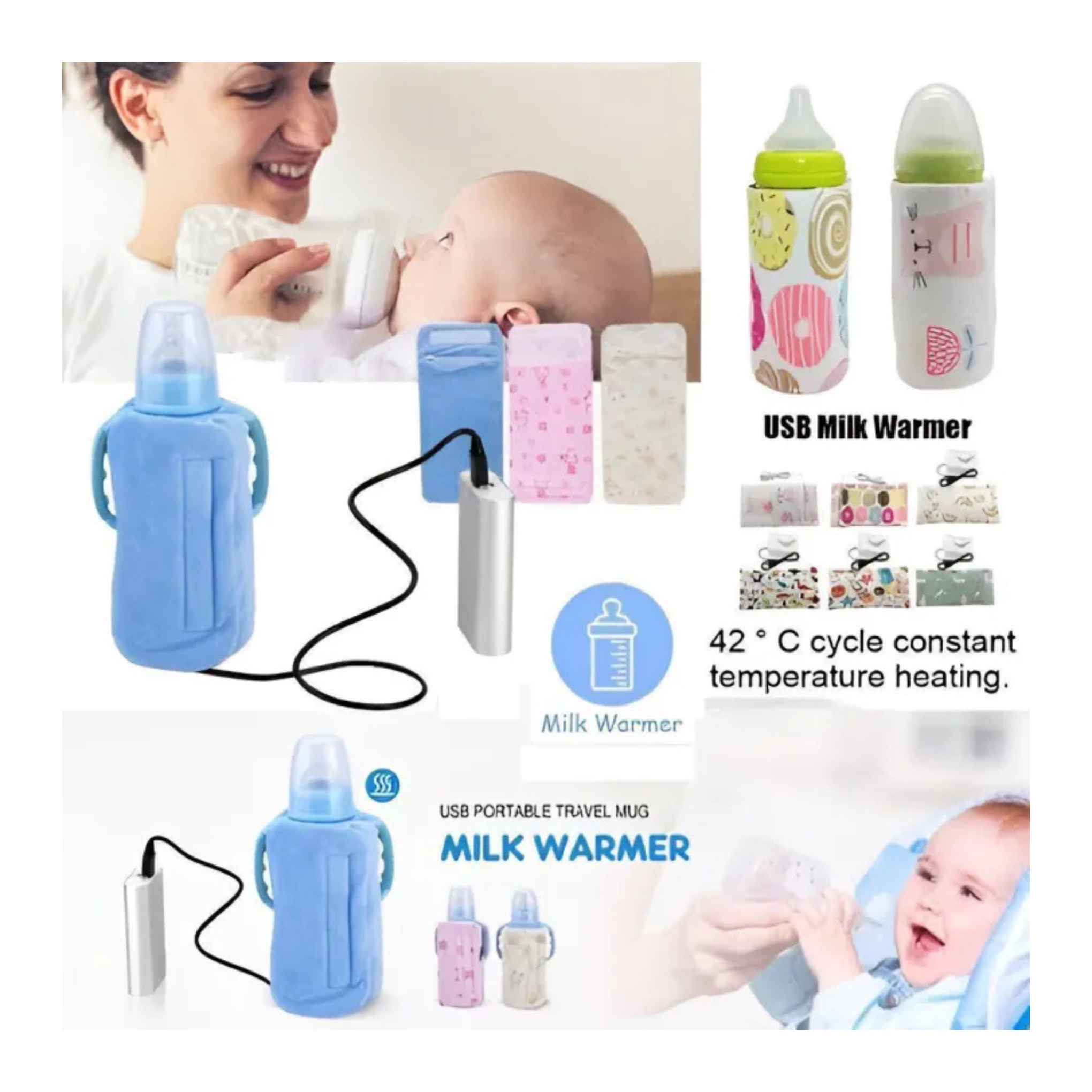USB Milk Bottle Warmer Heater Multifunction